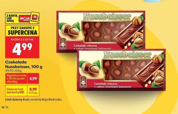 CZEKOLADA NUSSBEISSER 100 G