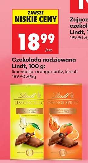 Czekolada nadziewana Lindt, 100 g