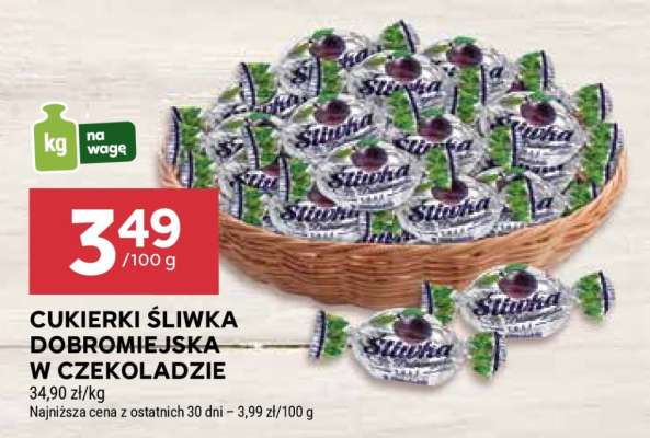 Cukierki Śliwka Dobromiejska w czekoladzie