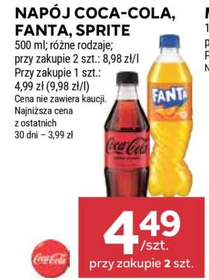 Napój Coca-Cola, Fanta, Sprite