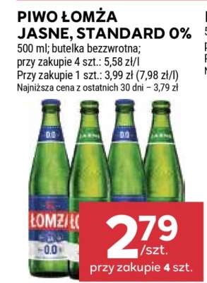 Piwo Łomża Jasne, Standard 0%
