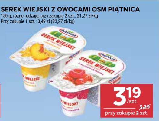 Serek wiejski z owocami OSM Piątnica