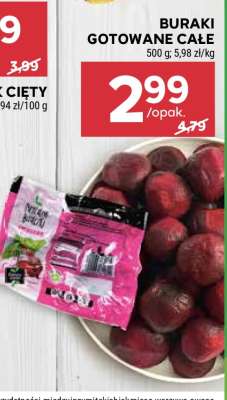 Buraki gotowane całe