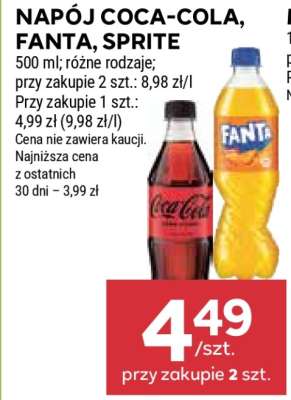 Napój Coca-Cola, Fanta, Sprite