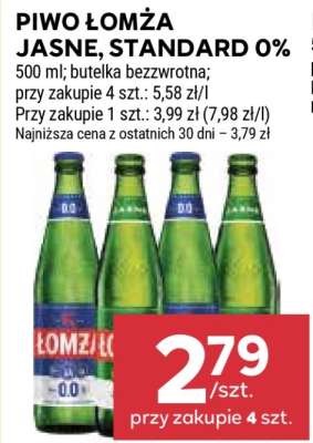 Piwo Łomża Jasne, Standard 0%