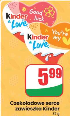 Czekoladowe serce zawieszka Kinder