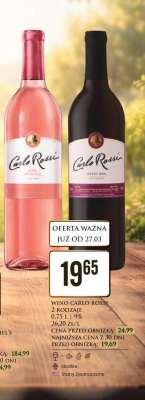WINO CARLO ROSSI, 2 RODZAJE