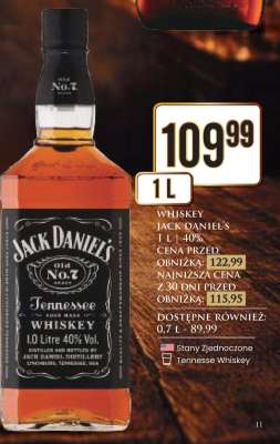 WHISKEY JACK DANIEL'S 1 L 40%