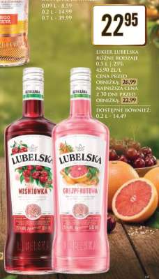 LIKIER LUBELSKA RÓŻNE RODZAJE 0.5 l 25%
