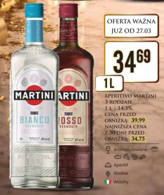 APERITIVO MARTINI 3 RODZAJE