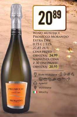 Wino Musujące Prosecco Morando Extra Dry