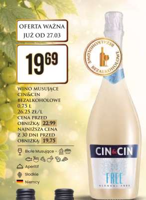 WINO MUSUJĄCE CIN&CIN BEZALKOHOLOWE