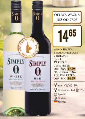 Wino Simply Bezalkoholowe