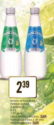 Woda mineralna PIWNICZANKA
