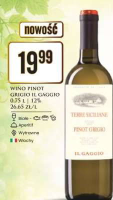 WINO PINOT GRIGIO IL GAGGIO