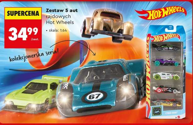 Zestaw 5 aut rajdowych Hot Wheels
