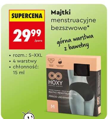 Majtki menstruacyjne bezszwowe
