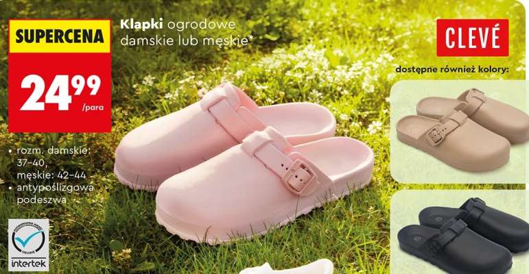 Klapki ogrodowe damskie lub męskie