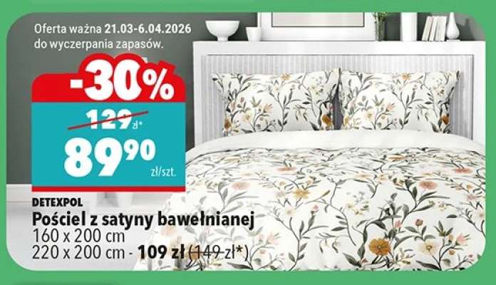 Pościel z satyny bawełnianej