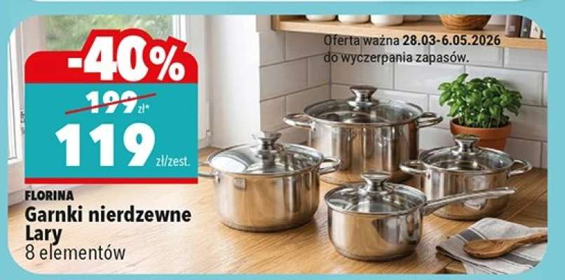 Garnki nierdzewne Lary