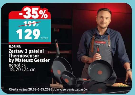 Zestaw 3 patelni Thermosensor by Mateusz Gessler