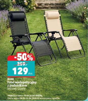 Fotel wielopozycyjny z podnóżkiem