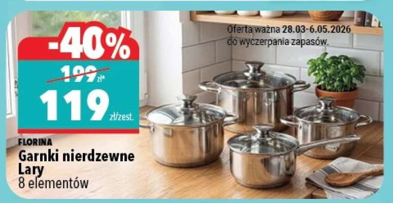 Garnki nierdzewne Lary