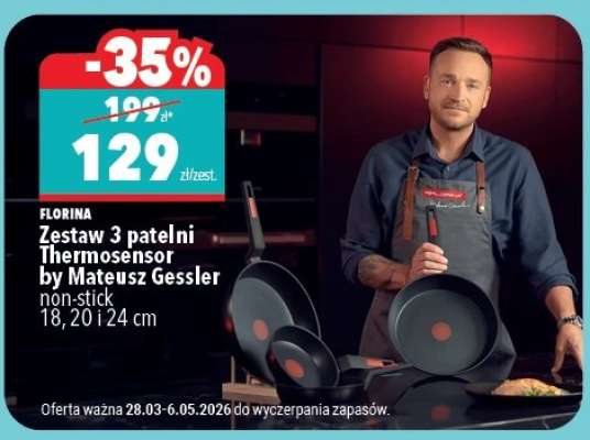 Zestaw 3 patelni Thermosensor by Mateusz Gessler