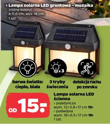 Lampa solarna LED ścienna