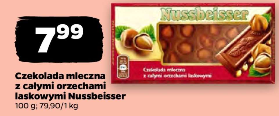 Czekolada mleczna z całymi orzechami laskowymi Nussbeisser