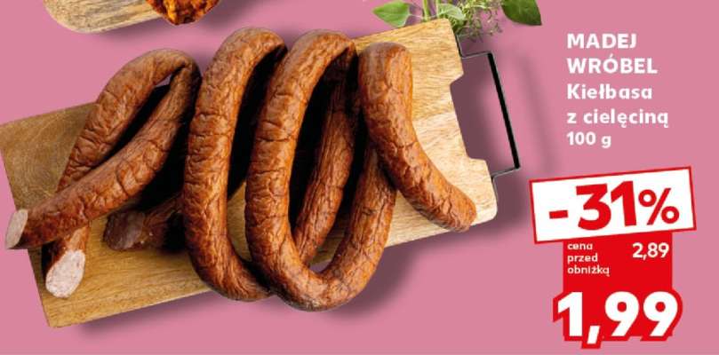 MADEJ WRÓBEL Kiełbasa z cielęciną 100 g