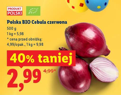 Polska BIO cebula czerwona