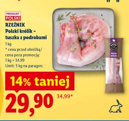 Rzeźnik Polski królik – tuszka z podrobami