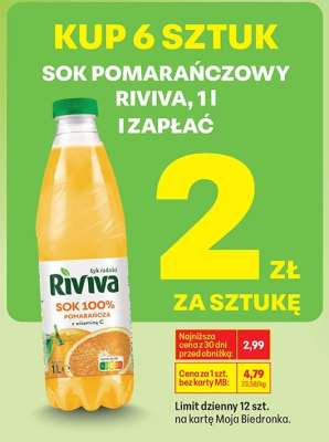 Sok pomarańczowy Riviva, 1 l