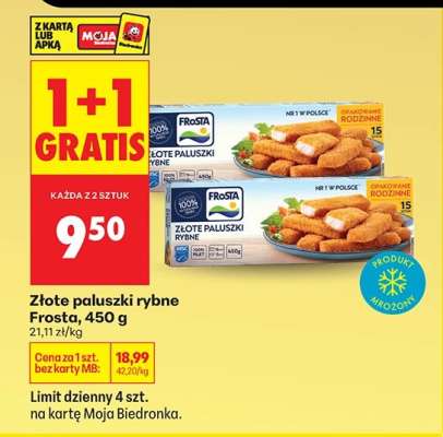 Złote paluszki rybne Frosta 450 g