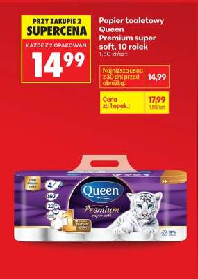 Papier toaletowy Queen Premium super soft, 10 rolek