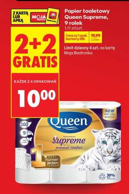 PAPIER TOALETOWY QUEEN SUPREME, 9 ROLEK