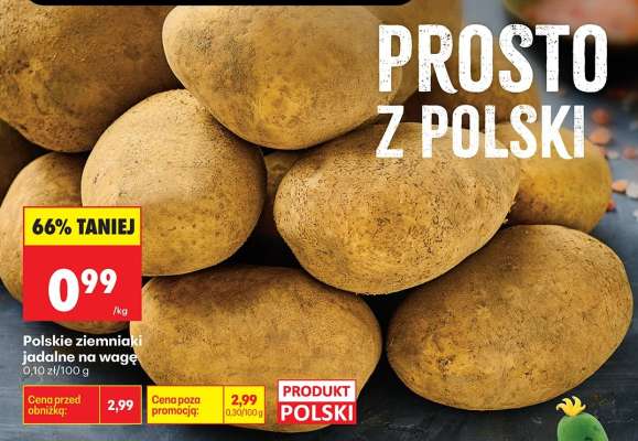 Polskie ziemniaki jadalne na wage