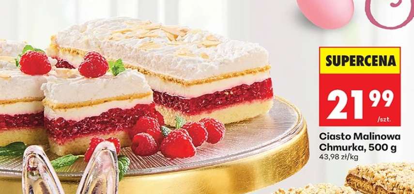 Ciasto Malinowa Chmurka, 500 g