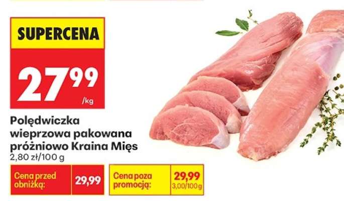 Polędwiczka wieprzowa pakowana próżniowo Kraina Mięs