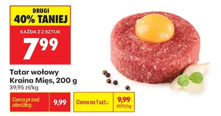 Tatar wołowy Kraina Mięs 200 g