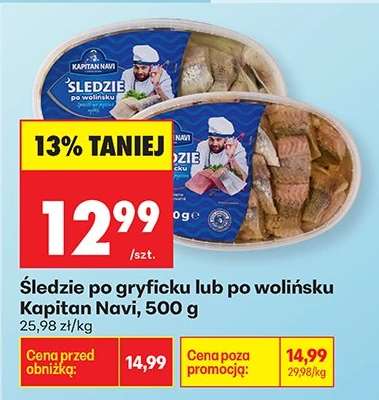 Śledzie po gryficku lub po wolińsku Kapitan Navi 500 g