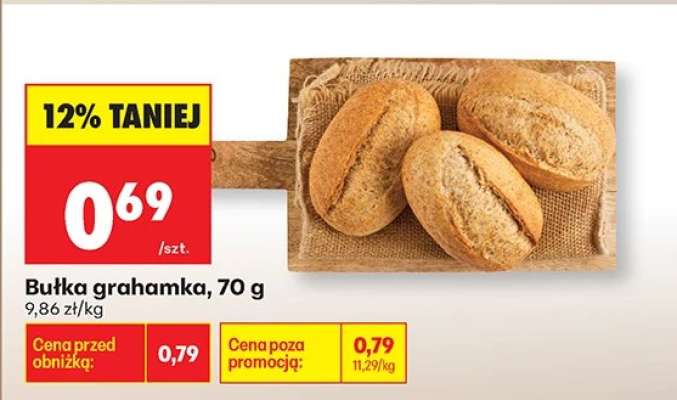 bułka grahamka
 70 g