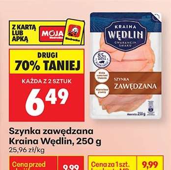 Szynka zawędzana Kraina Wędlin 250 g