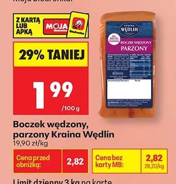 Boczek wędzony, parzony Kraina Wędlin