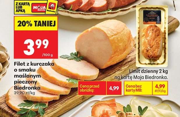 Filet z kurczaka o smaku maślanym pieczony Biedronka