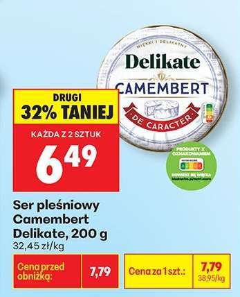 Ser pleśniowy Camembert Delikate, 200 g