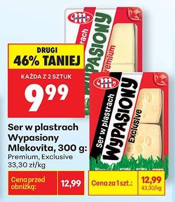 Ser w plastrach Wypasiony Mlekovita, 300 g