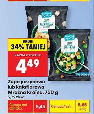 Zupa jarzynowa lub kalafiorowa Mroźna Kraina , 750 g