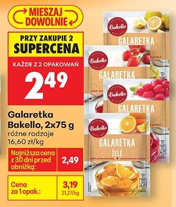 Galaretka Bakello, 2x75 g
